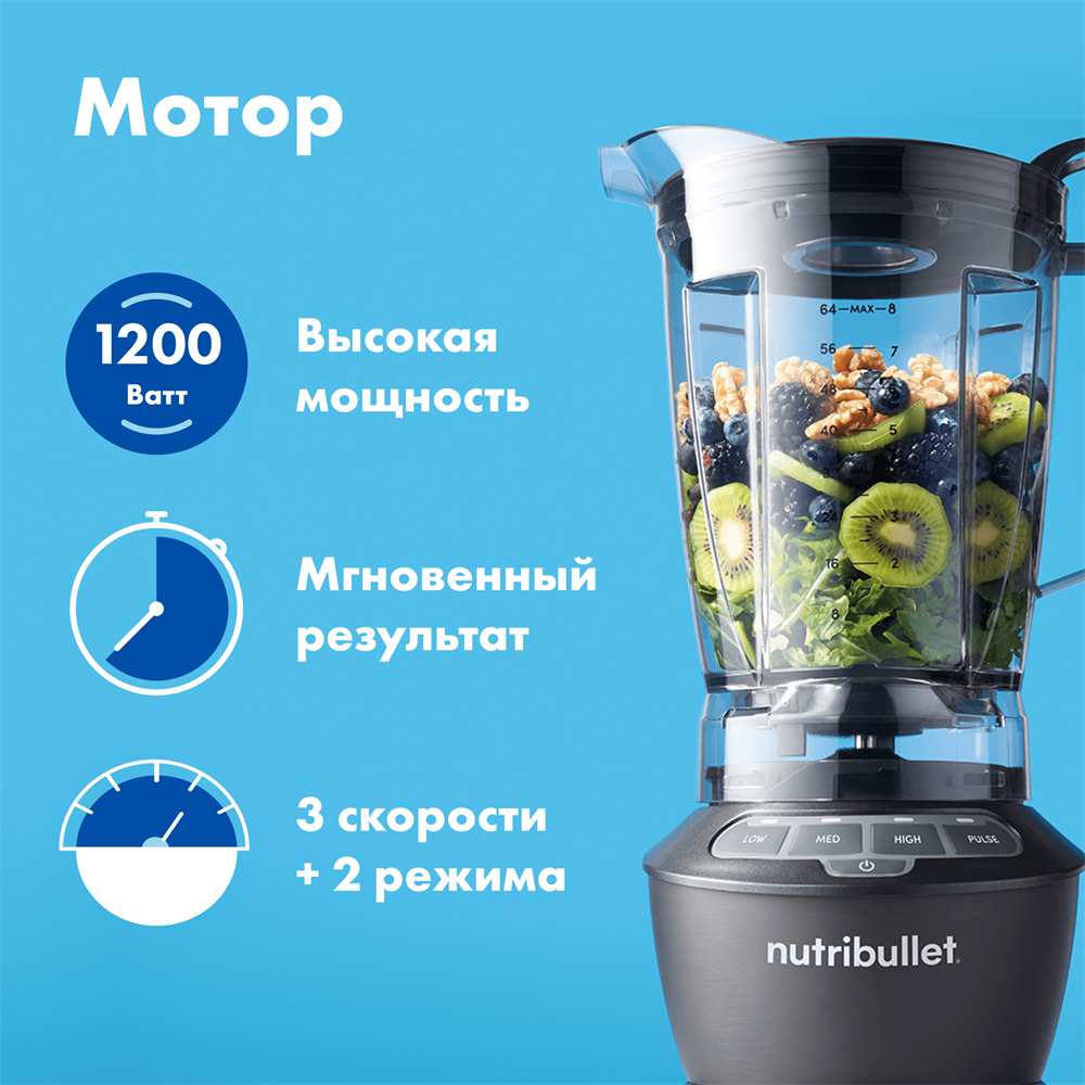 Блендер Nutribullet NBF-50400 — Купить Nutribullet NBF-50400